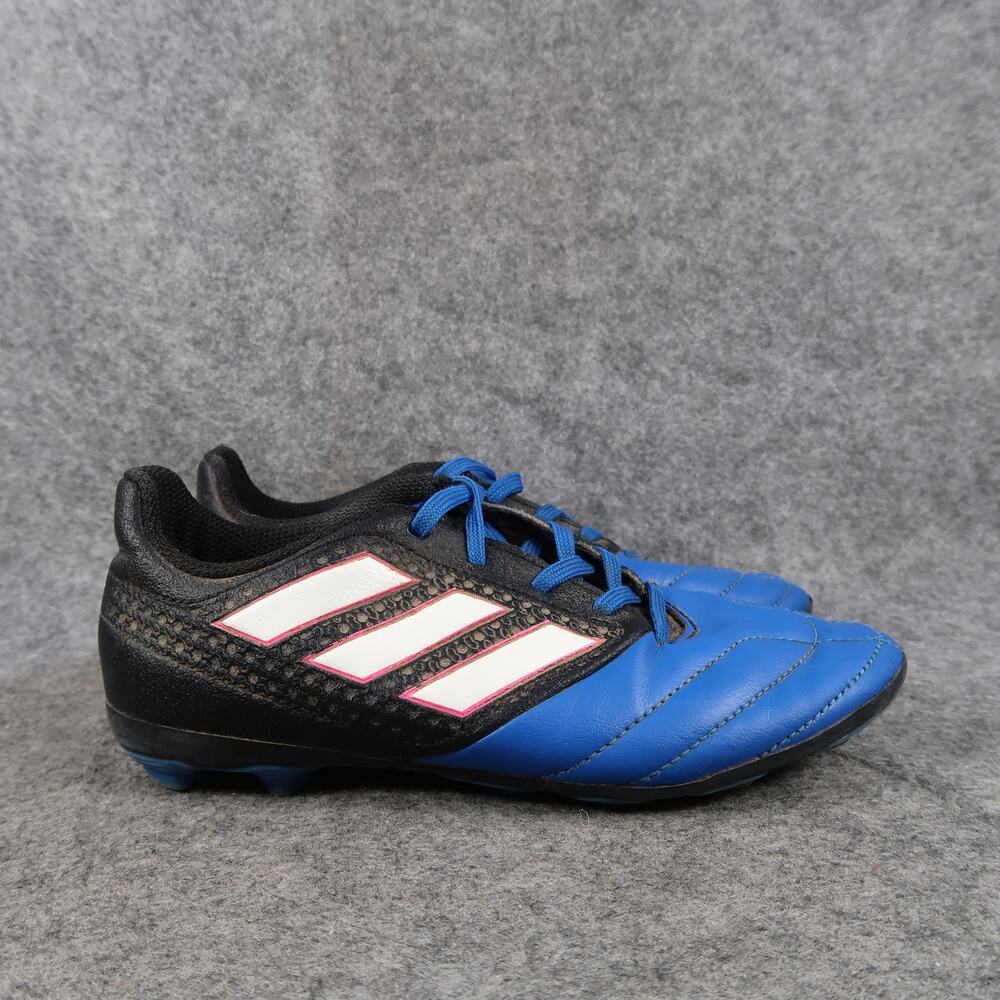 Adidas Shoes Kids 1 Cleats Soccer Ace Firm Ground Sport Boot Black Blue Lace Up